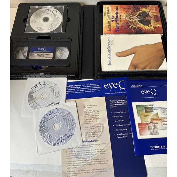 EYEQ Infinite Mind EYE Q IMPROVE READ SPEED BRAIN ENHANCEMENT VHS+CD - Picture 4 of 4
